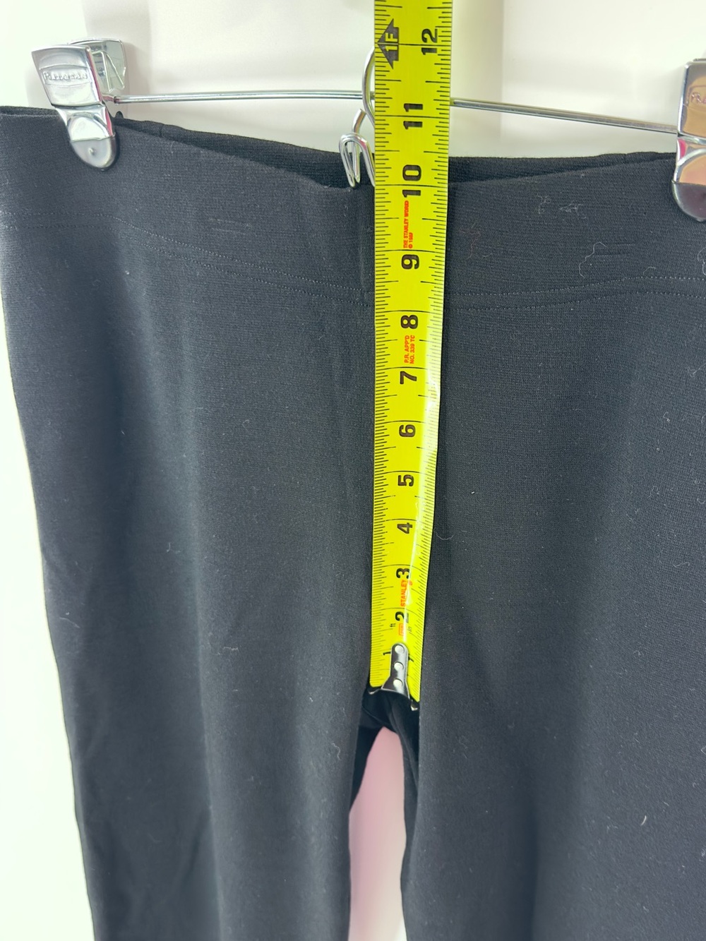Eileen Fisher Wool Blend Pants Size Medium Pull On Capsule Quiet Luxury Black - Picture 7 of 9